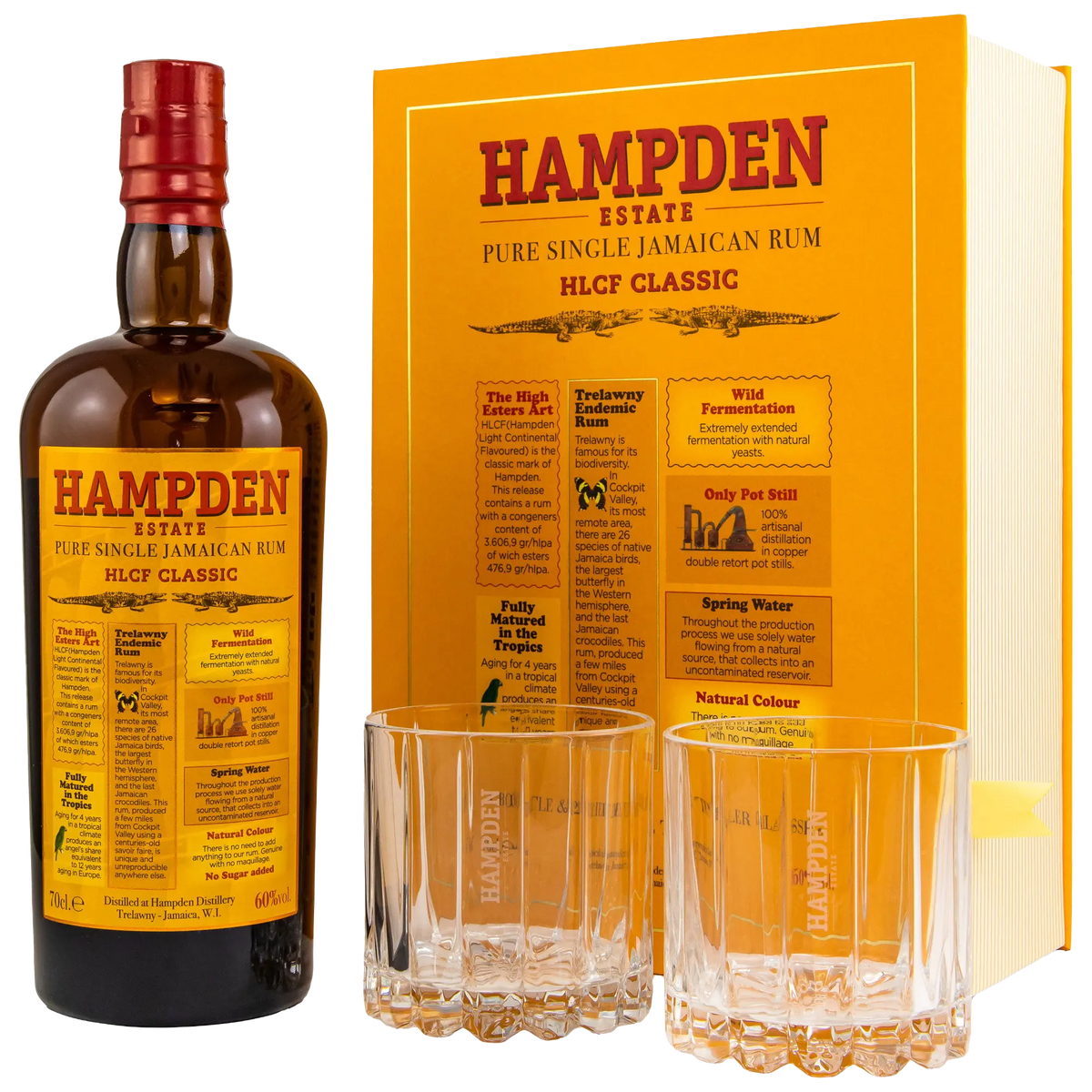 Hampden HLCF Classic Buch-Edition mit 2 Gläsern