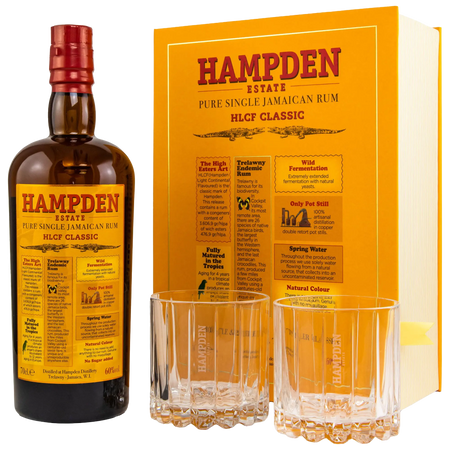 Hampden HLCF Classic Buch-Edition mit 2 Gläsern